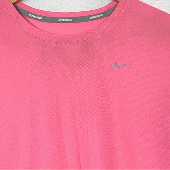 Nike Running Dri-FIT Challenger T-shirt Orange Pink Bundle Large - Picture 4 of 16